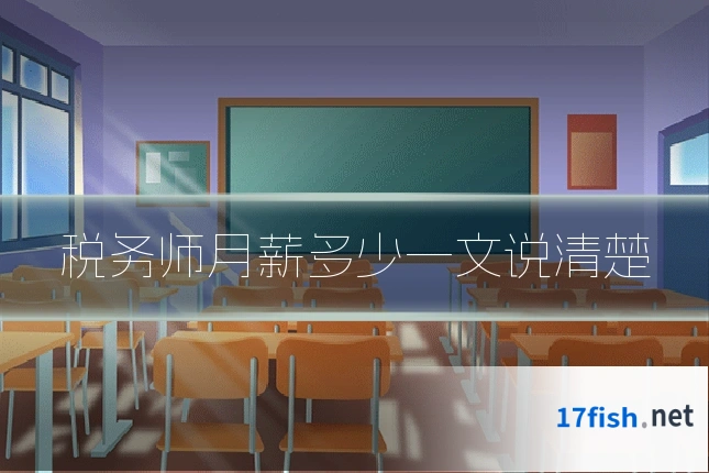 税务师月薪多少一文说清楚