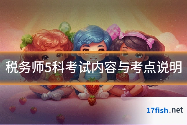税务师5科考试内容与考点说明