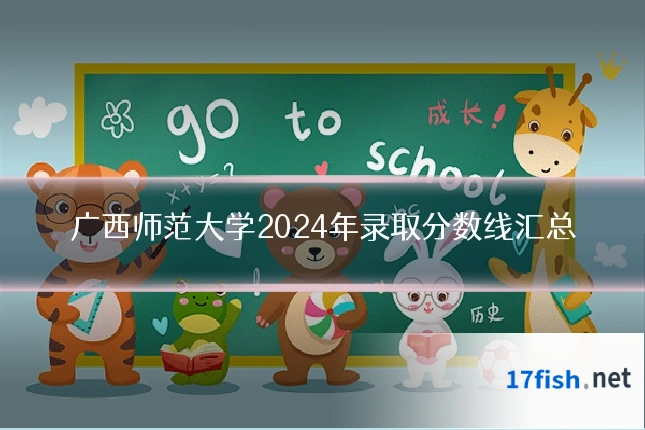 广西师范大学2024年录取分数线汇总
