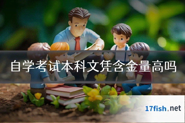 自学考试本科文凭含金量高吗