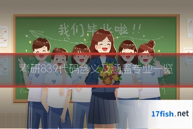 考研839代码含义及涵盖专业一览