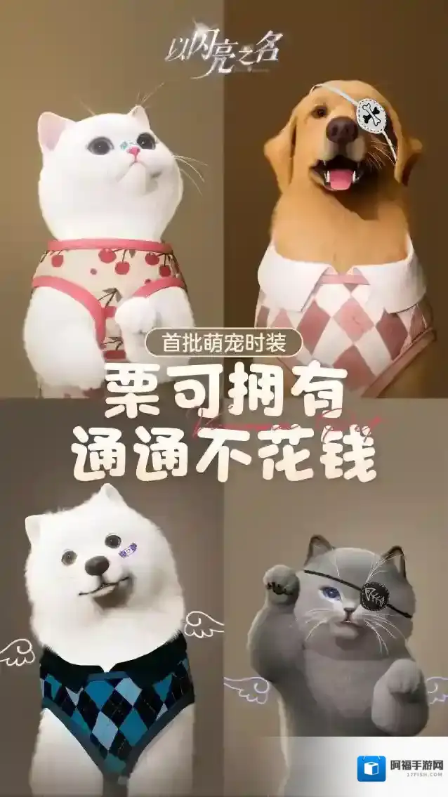 以闪亮之名  传下去！以闪亮之名首批宠物商店时装不要钱栗可穿！
